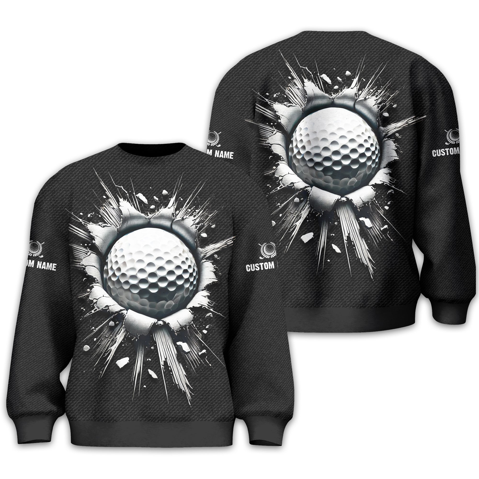 Personalized Black Golf Polo Shirt, Golf Shirt, Gift For Golfers