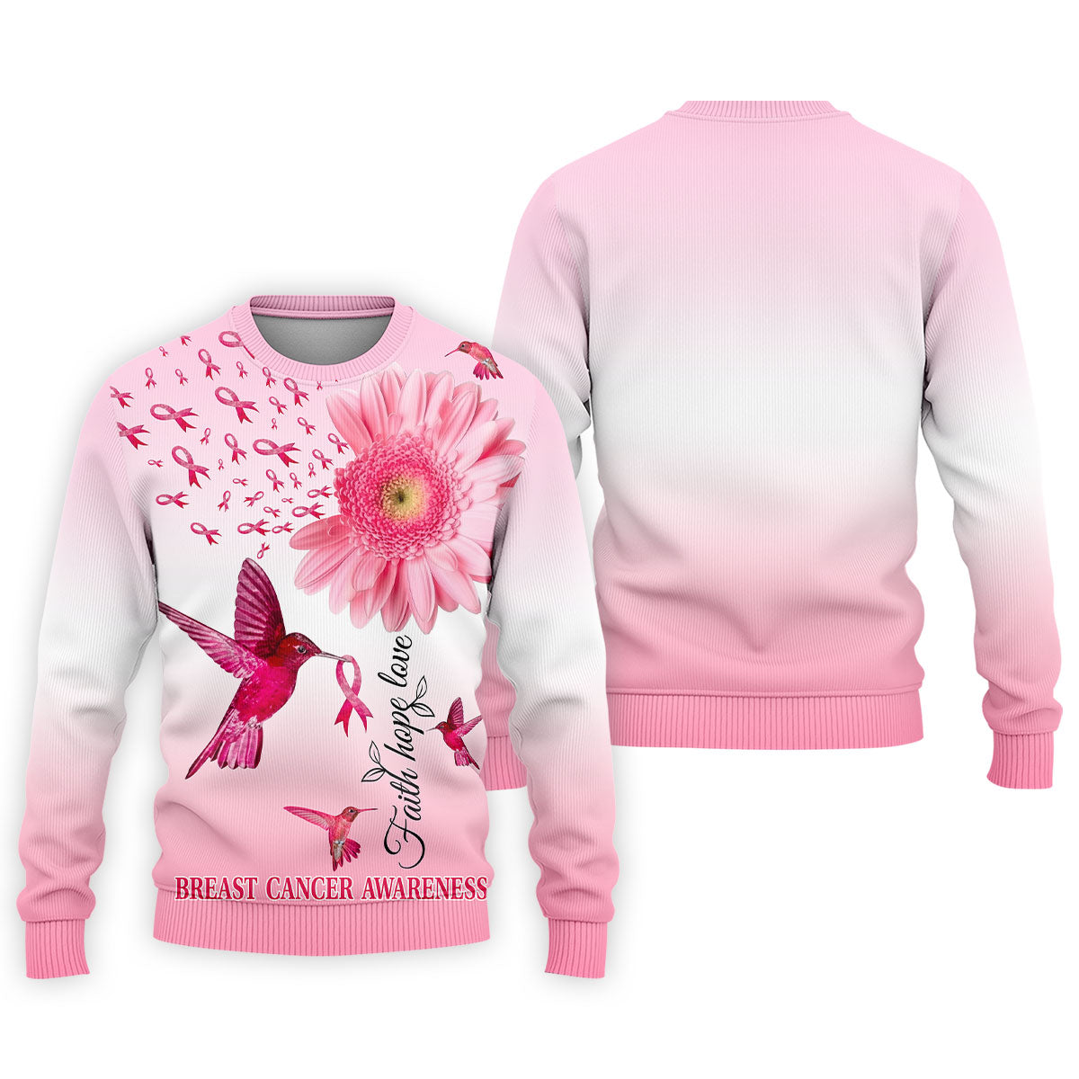 Faith Hope Love Breast Cancer Men's Golf Shirt, Breast Cancer Awareness Shirt, Pink Golf Shirt, Golf Shirts For Men