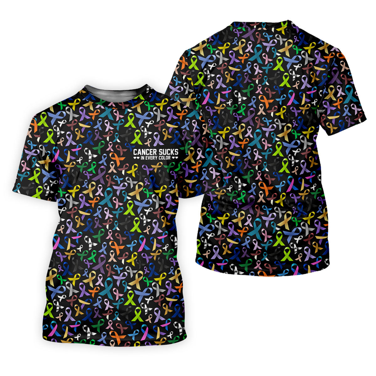 Cancer Sucks In Every Color Golf Shirt, Cancer Awareness Shirt, Couple Golf Shirt, Matching Golf Shirt