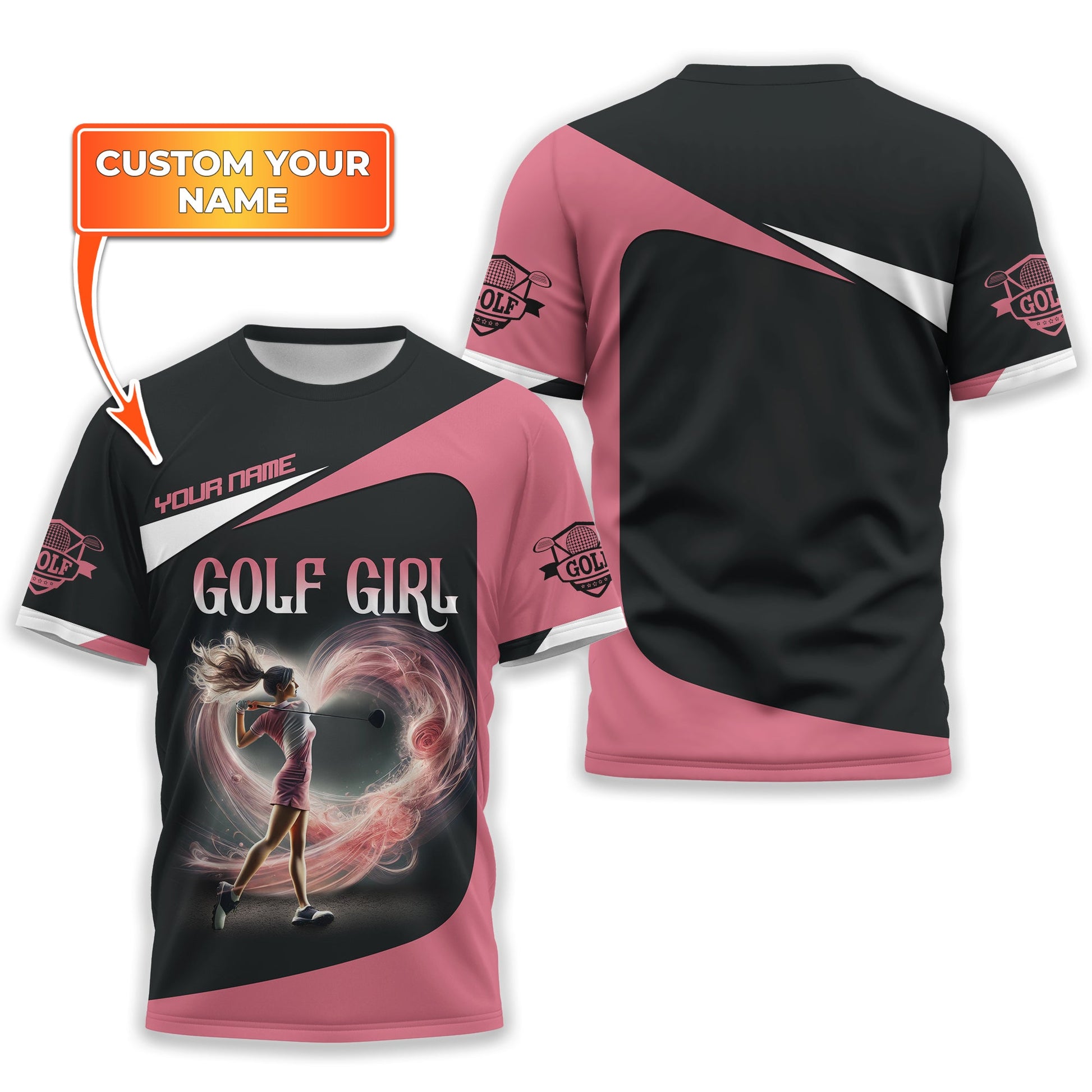 Golf Girl Custom Womens Golf Polo Shirt, Golfing Apparel, Womens Golf Gifts