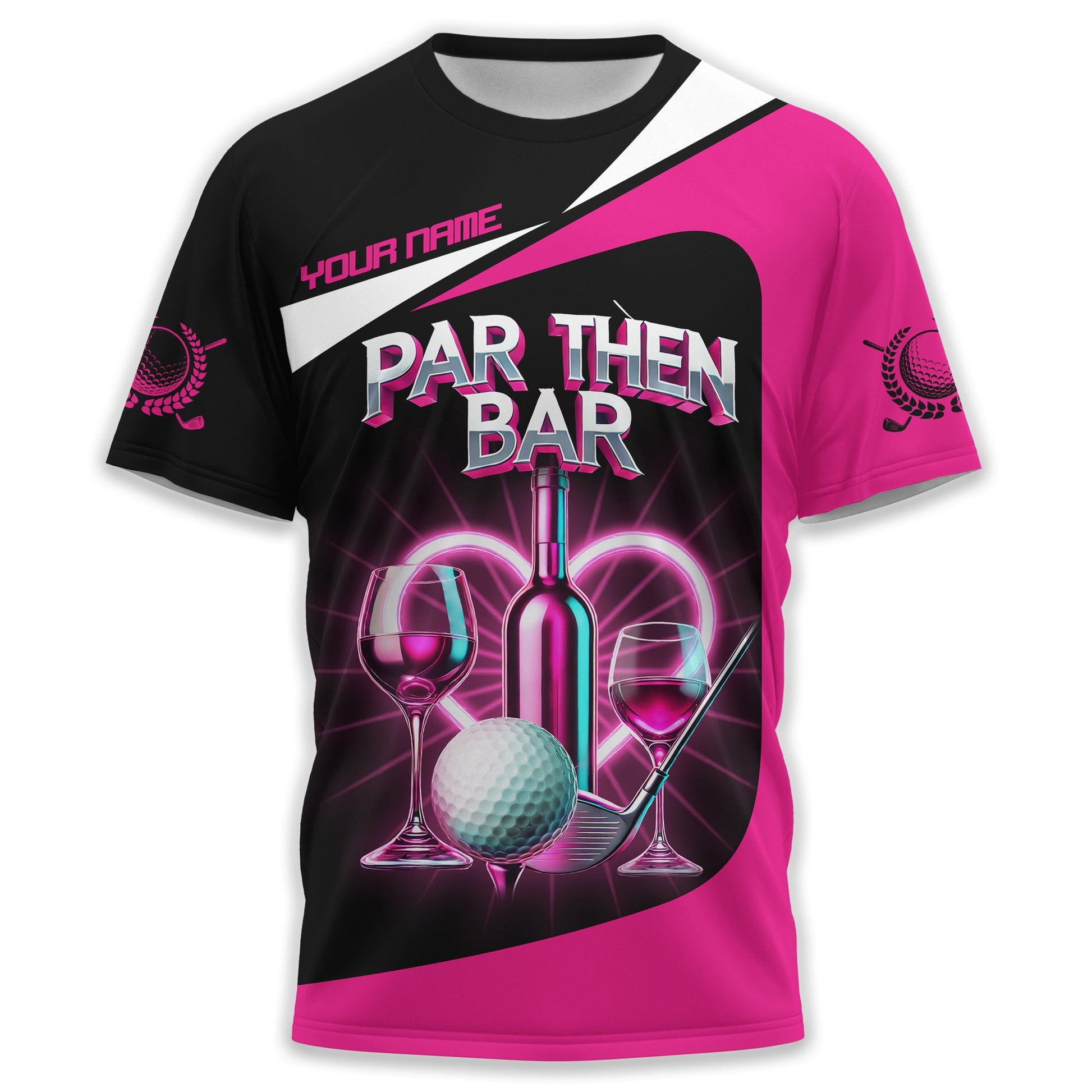 Par Then Bar Custom Womens Golf Polo Shirt, Golfing Apparel, Womens Golf Gifts