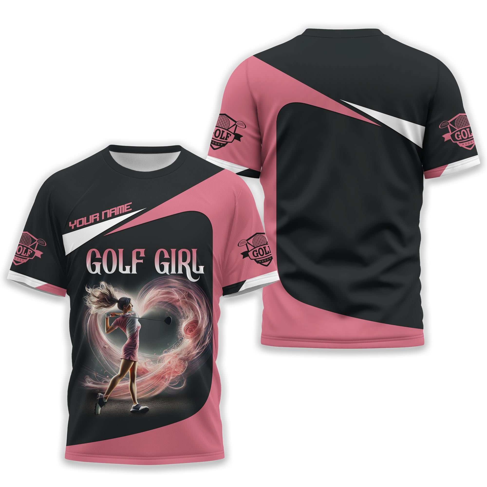 Golf Girl Custom Womens Golf Polo Shirt, Golfing Apparel, Womens Golf Gifts