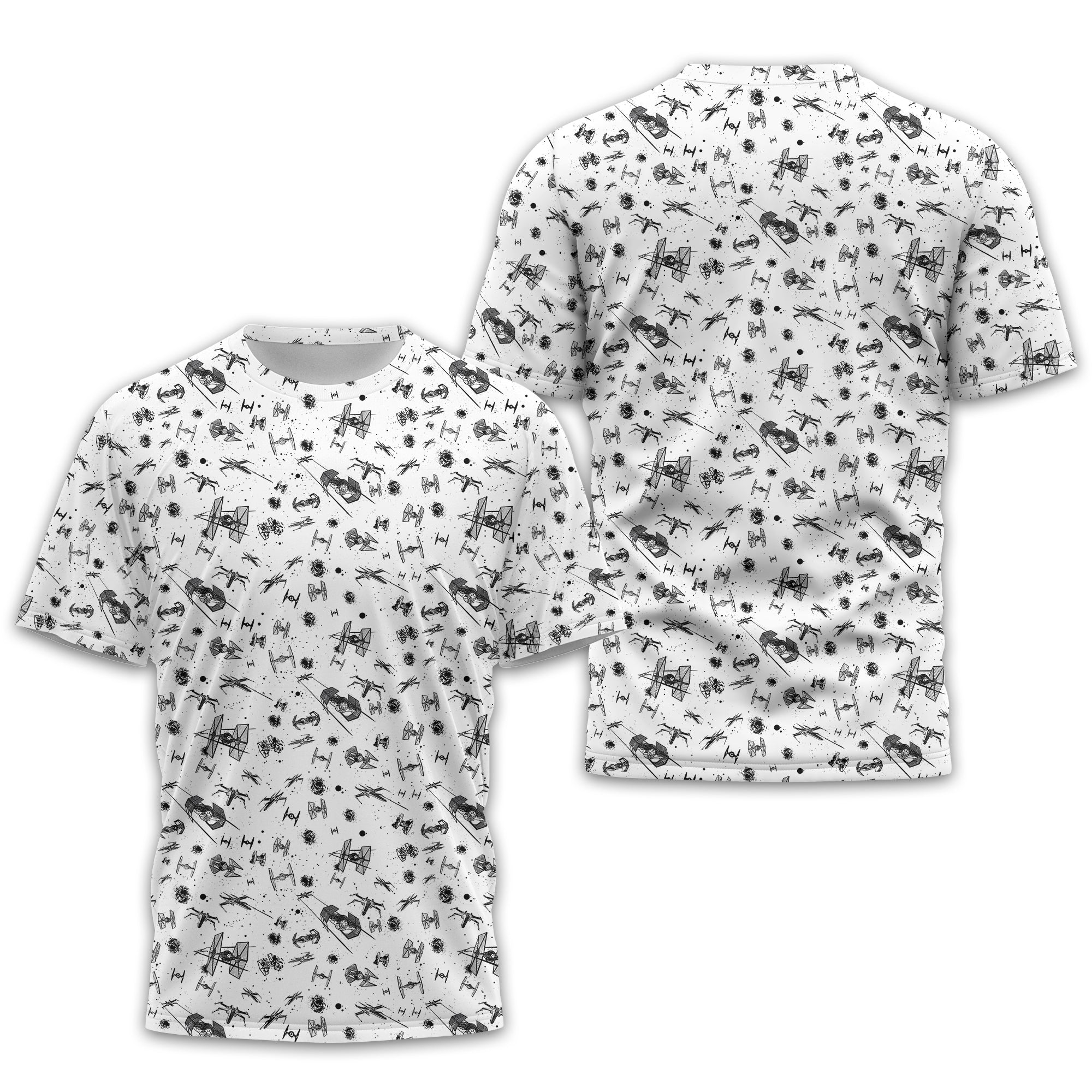 White Galaxy Golf Polo Shirt, Gift For Golfers, Golf Gift For Men