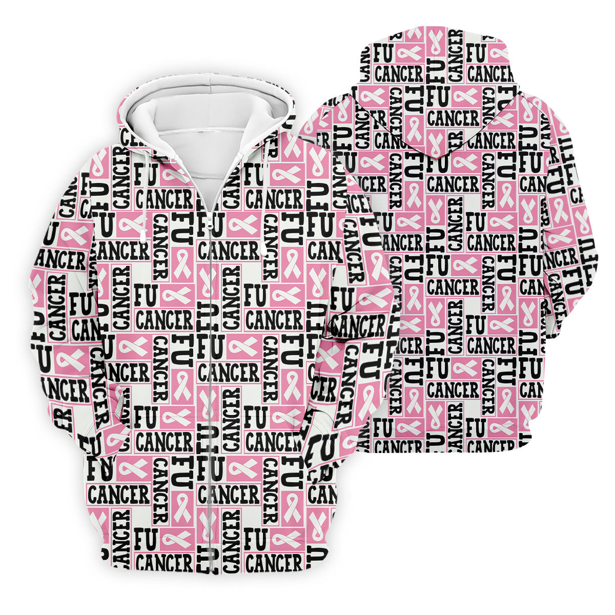 Fu Cancer Funny Men Golf Shirt, Breast Cancer Awareness Shirt, Pink Golf Shirt, Golf Shirts For Men