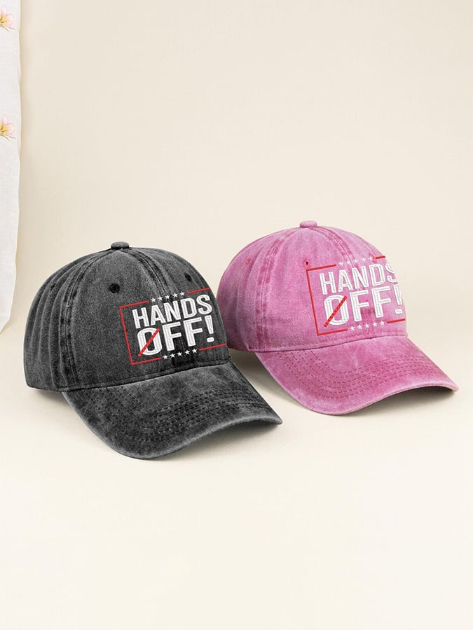 Unisex Hands Off Embroidered Baseball Cap, Funny Gift For Dad
