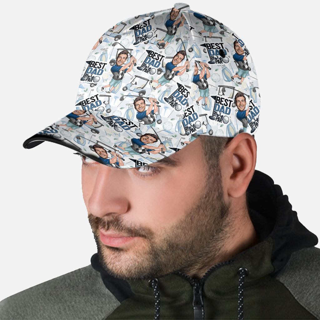 Best Dad By Par Personalized Golf Cap, Gift For Dad, Golf Gift For Men
