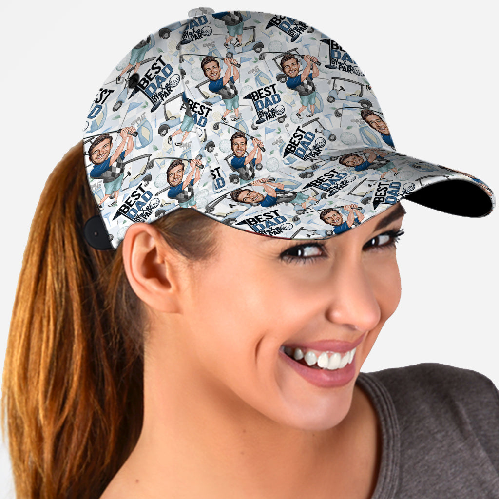 Best Dad By Par Personalized Golf Cap, Gift For Dad, Golf Gift For Men