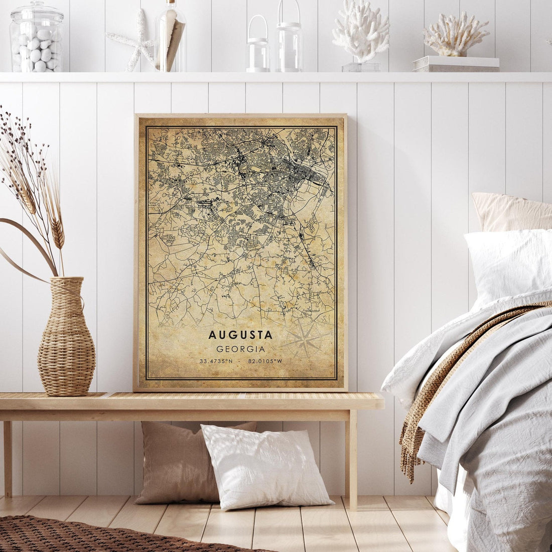 Augusta Vintage Canvas, Augusta Golf Master, Vintage Wall Art, Gifts For Golf Lovers