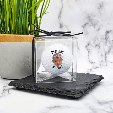 Best Dad By Par Custom Baby Face Golf Balls, Funny Golf Balls, Gift For Dad