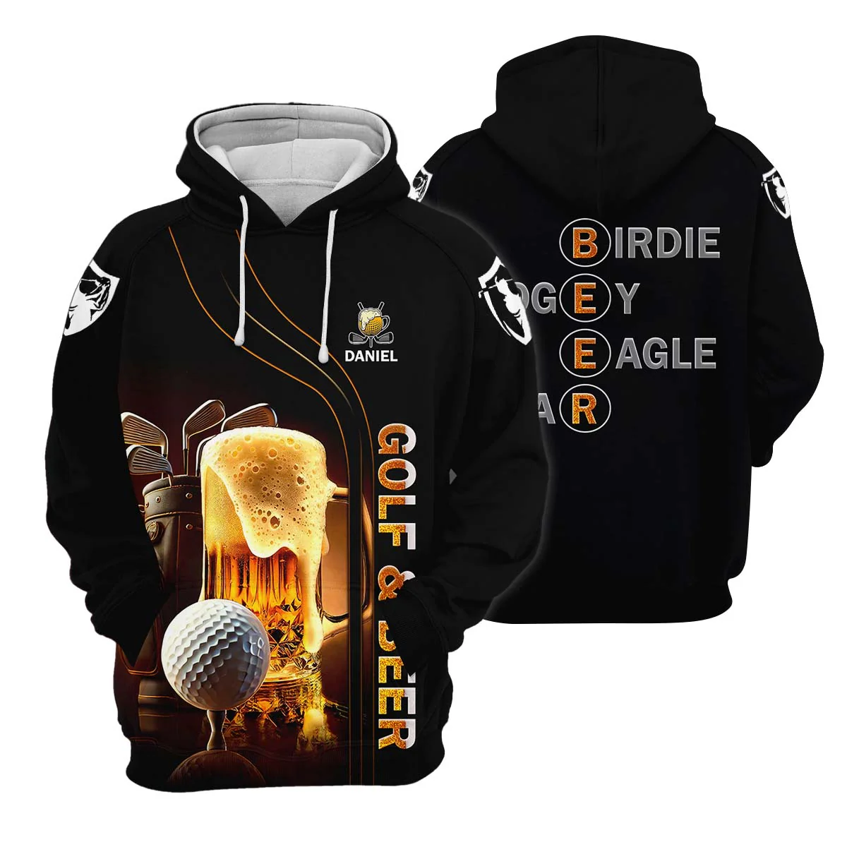Golf And Beer Men's Golf Shirt, Golf Hawaiian Shirt, Beer Golf Shirt, Fun Golf Shirts For Men, Golf Gifts For Men