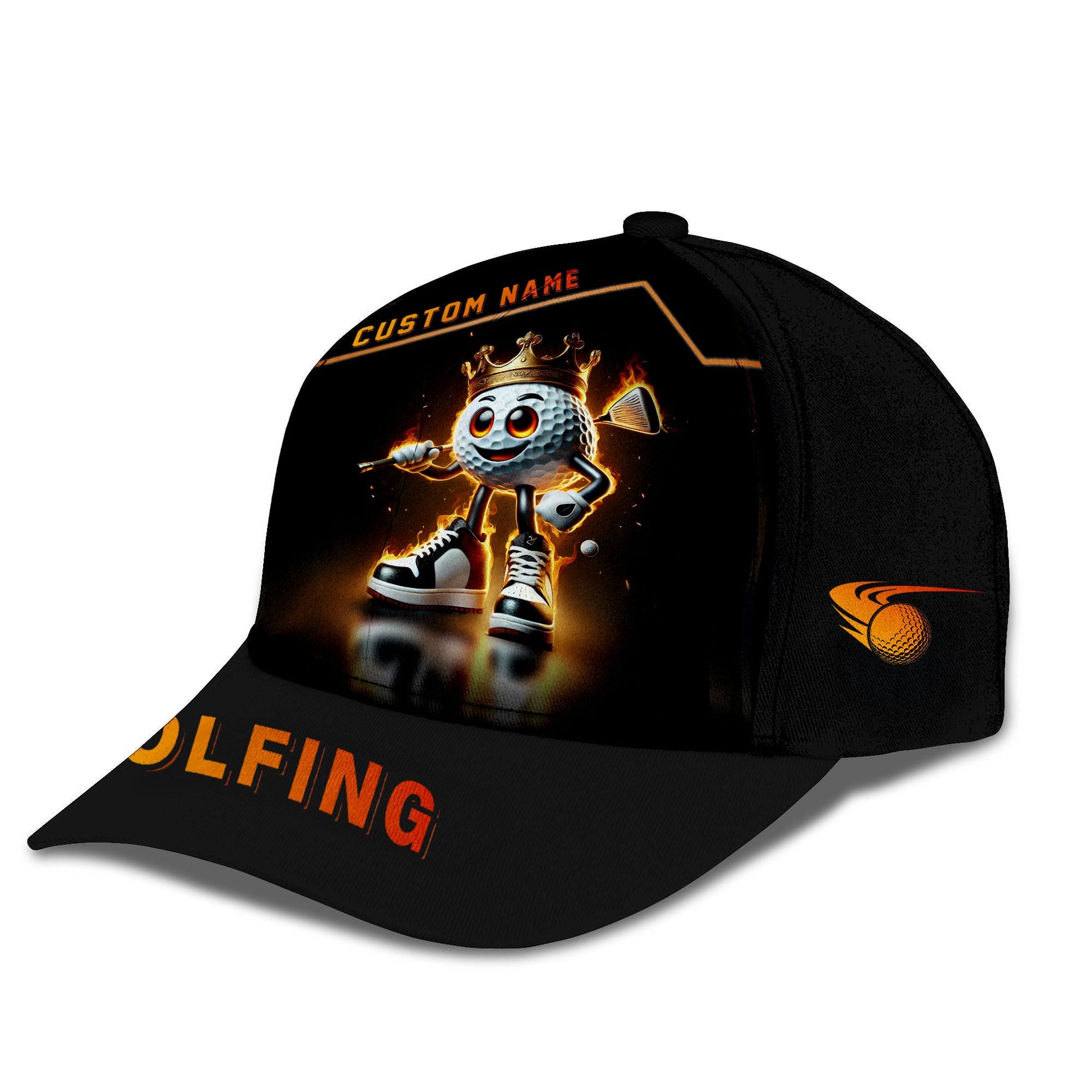 Golf King Personalized Golf Cap, Funny Golf Cap, Gift For Dad, Golf Gift For Men